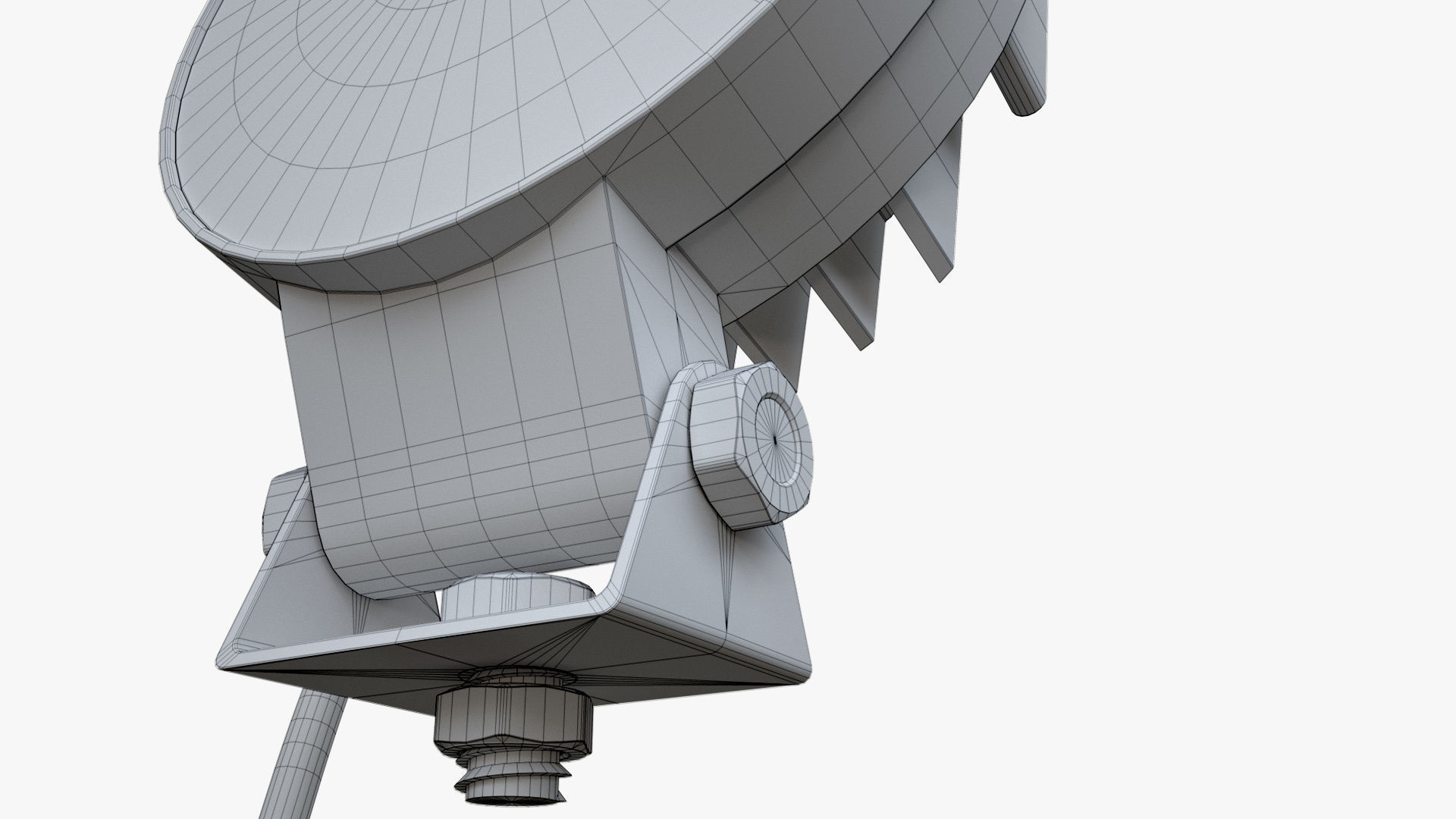 Circular Amber LED Light Bar 3D model_15