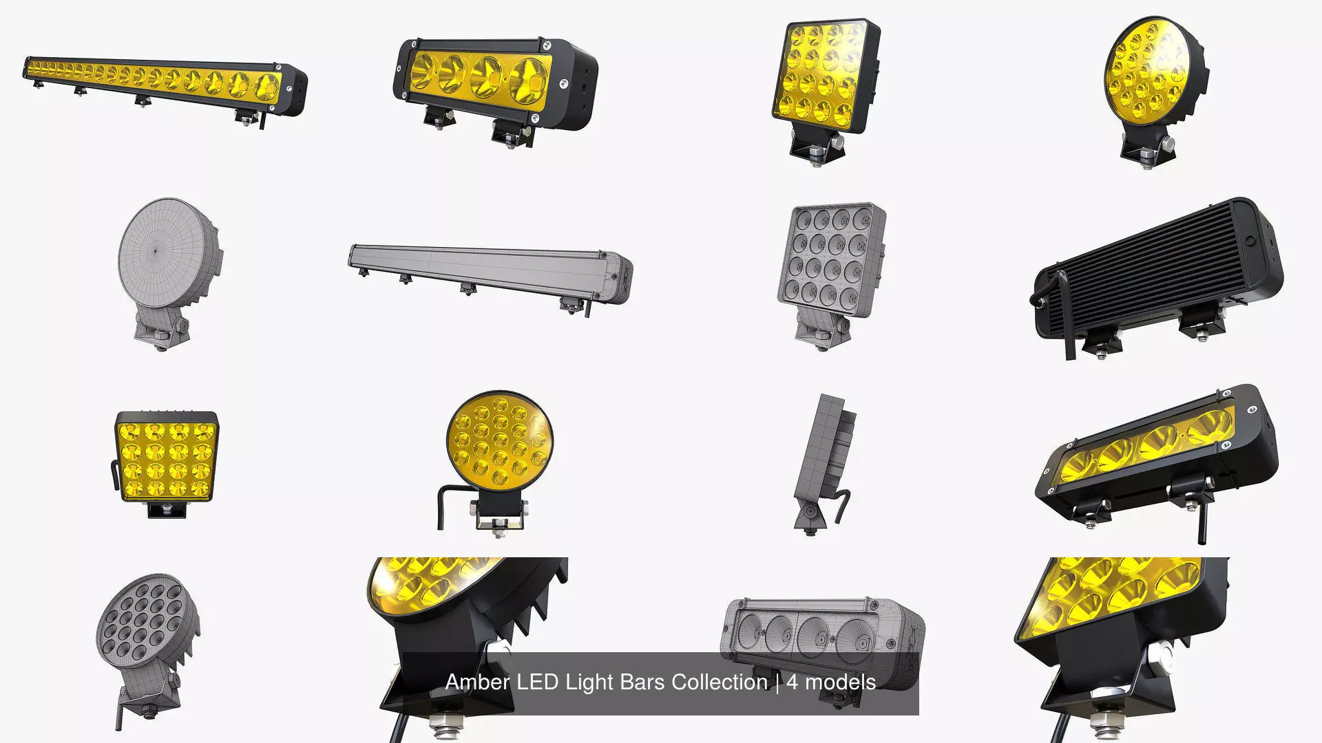 Amber LED Light Bars Collection _1