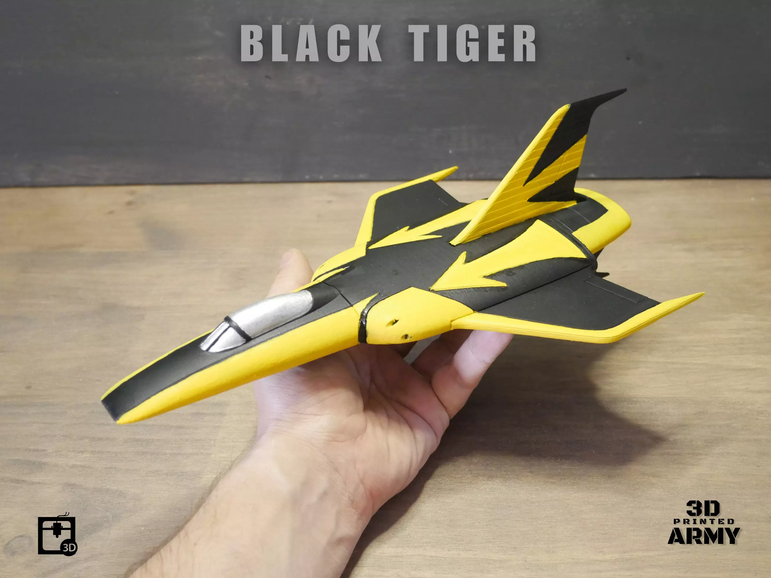 Cosmo Black Tiger  - Space battleship Yamato - STL files 3D print model_0