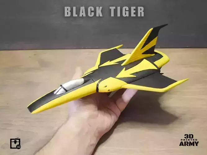 Cosmo Black Tiger  - Space battleship Yamato - STL files 3D print model