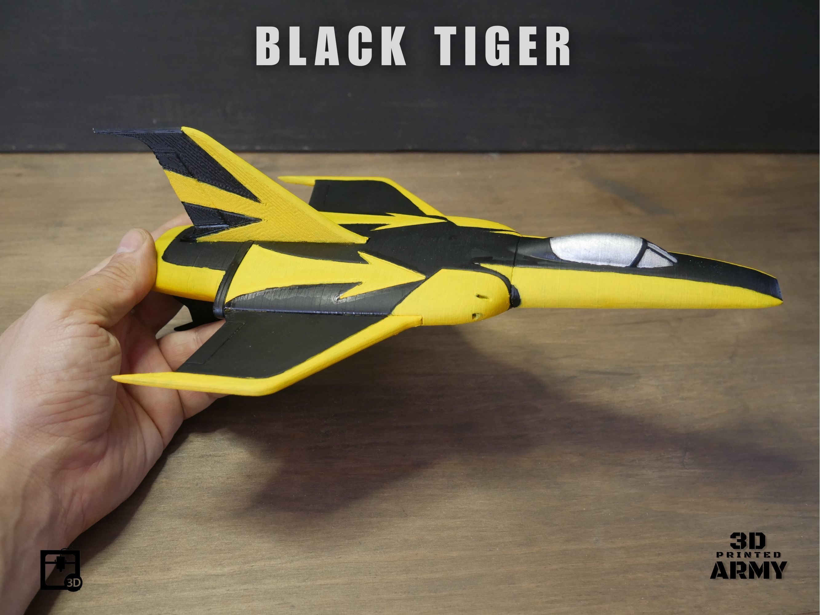 Cosmo Black Tiger  - Space battleship Yamato - STL files 3D print model_2