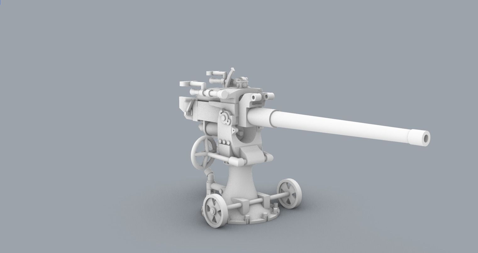 Historic Naval Weapons Set PM - 5 Weapon Models 3D print model_38