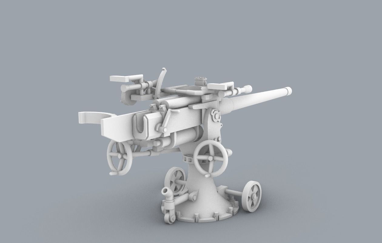 Historic Naval Weapons Set PM - 5 Weapon Models 3D print model_37