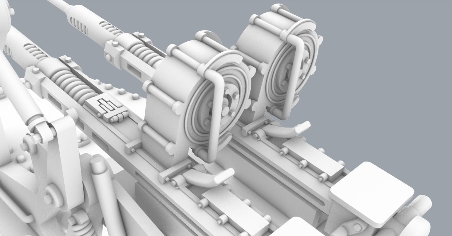 Historic Naval Weapons Set PM - 5 Weapon Models 3D print model_18