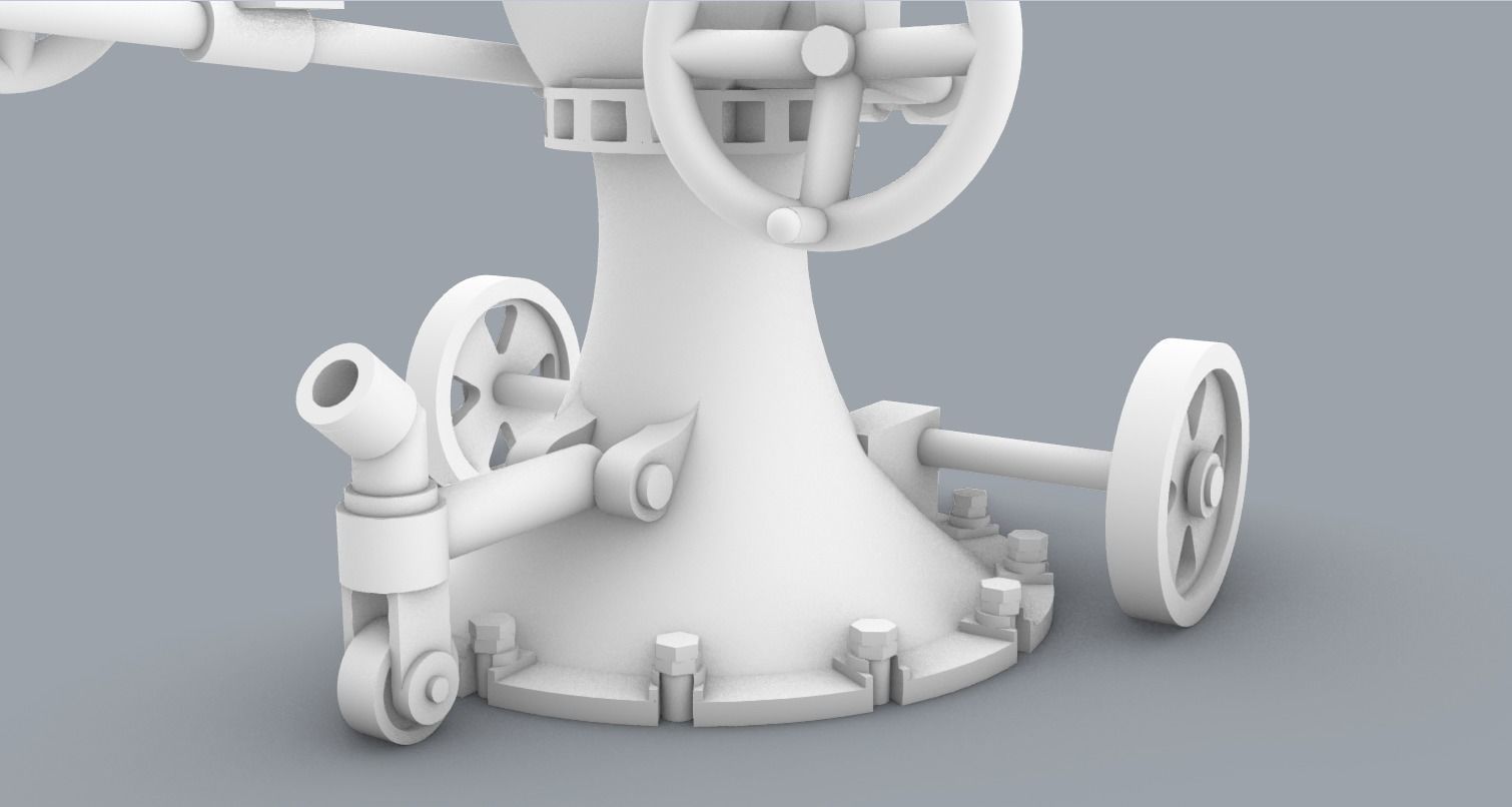 Historic Naval Weapons Set PM - 5 Weapon Models 3D print model_39