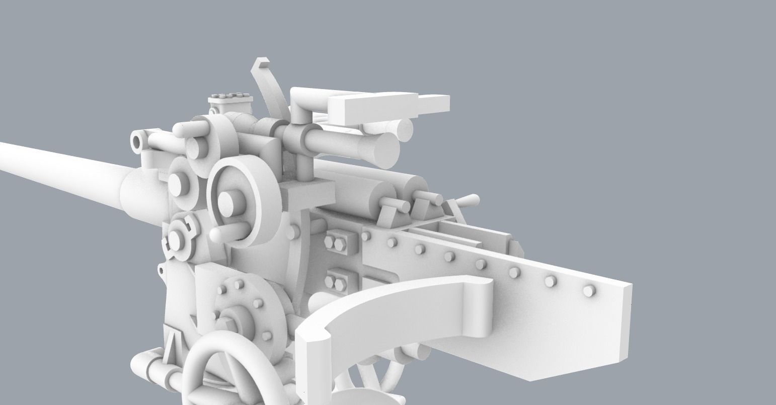 Historic Naval Weapons Set PM - 5 Weapon Models 3D print model_41