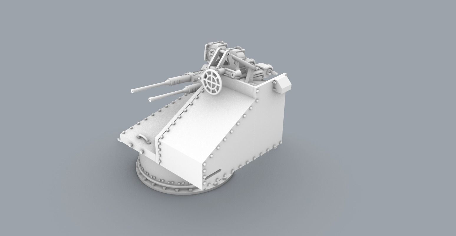 Historic Naval Weapons Set PM - 5 Weapon Models 3D print model_14