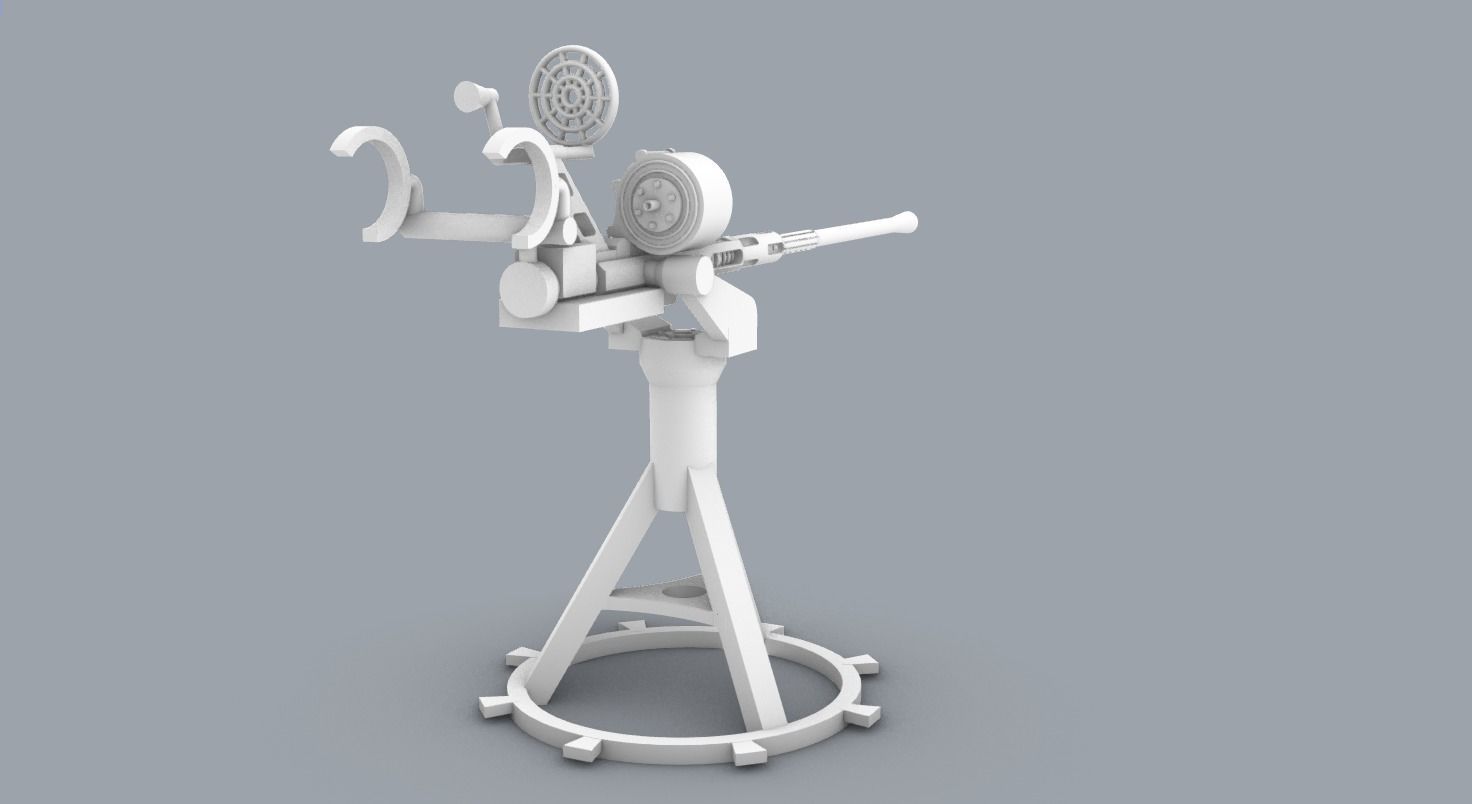 Historic Naval Weapons Set PM - 5 Weapon Models 3D print model_50