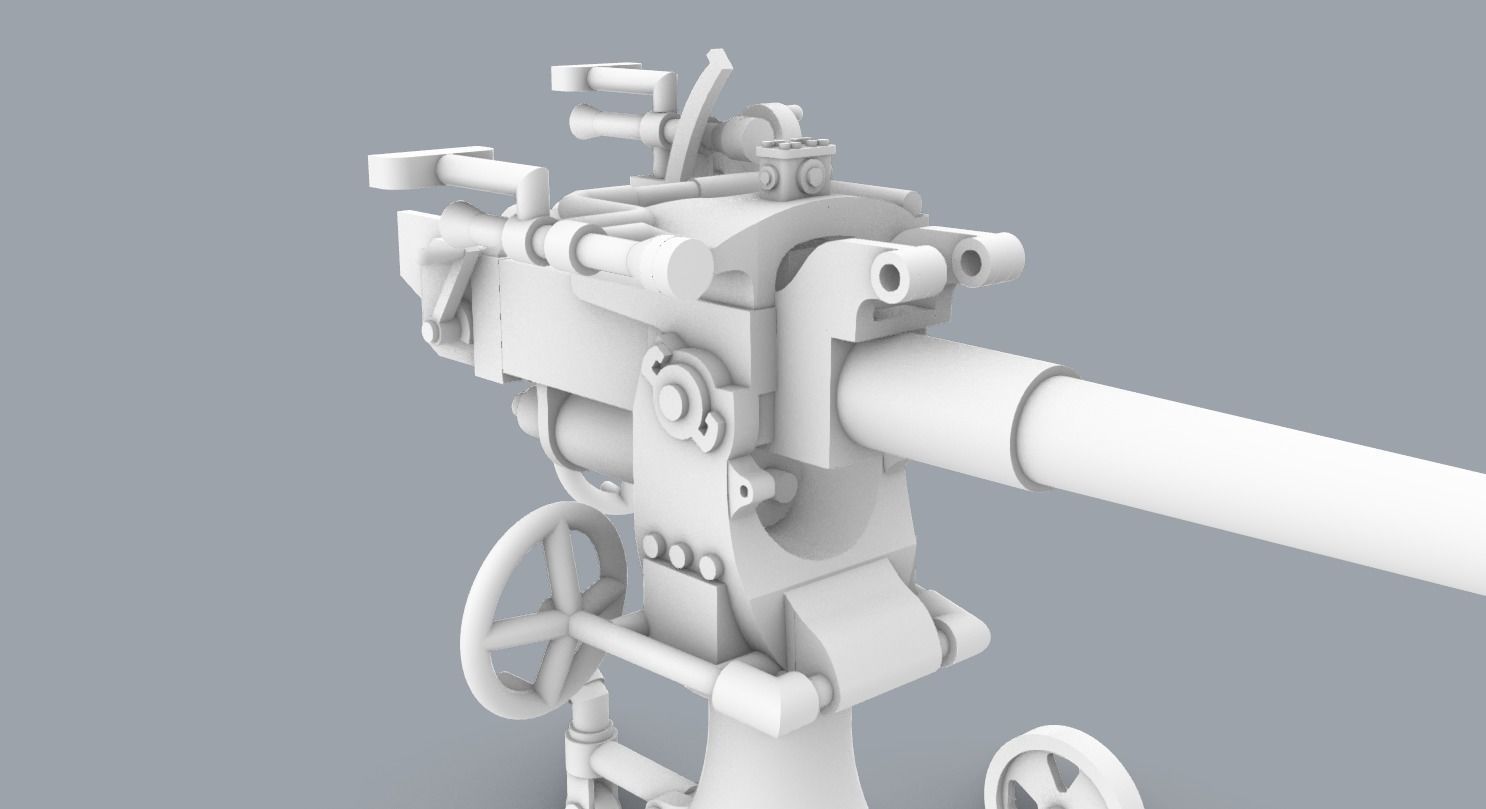 Historic Naval Weapons Set PM - 5 Weapon Models 3D print model_44