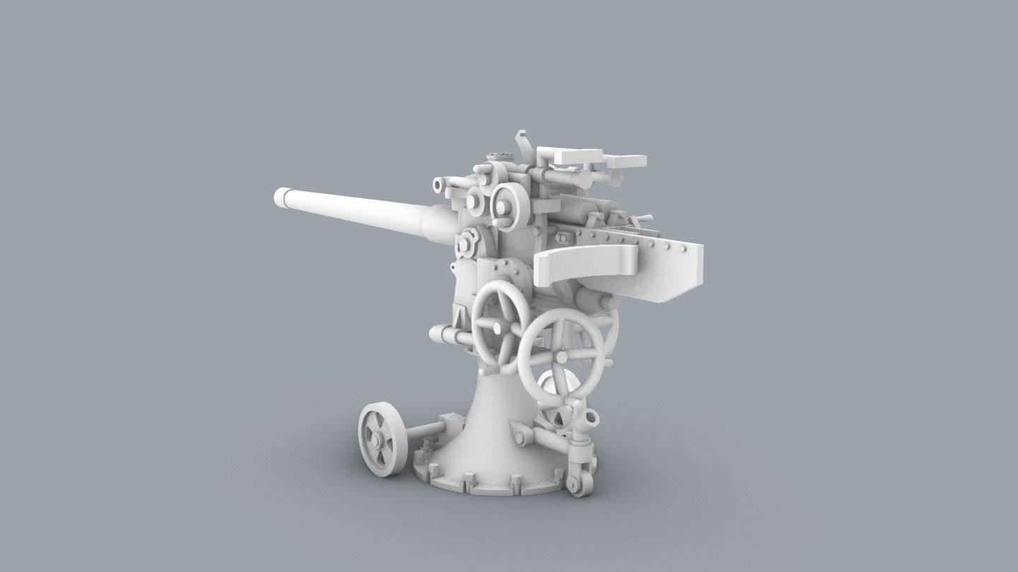 Historic Naval Weapons Set PM - 5 Weapon Models 3D print model_36