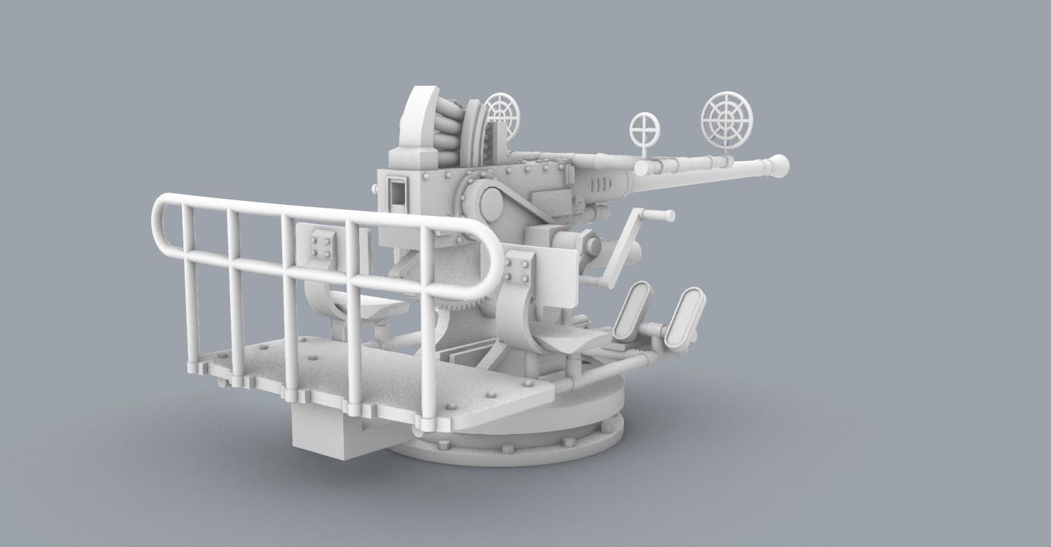 Historic Naval Weapons Set PM - 5 Weapon Models 3D print model_2
