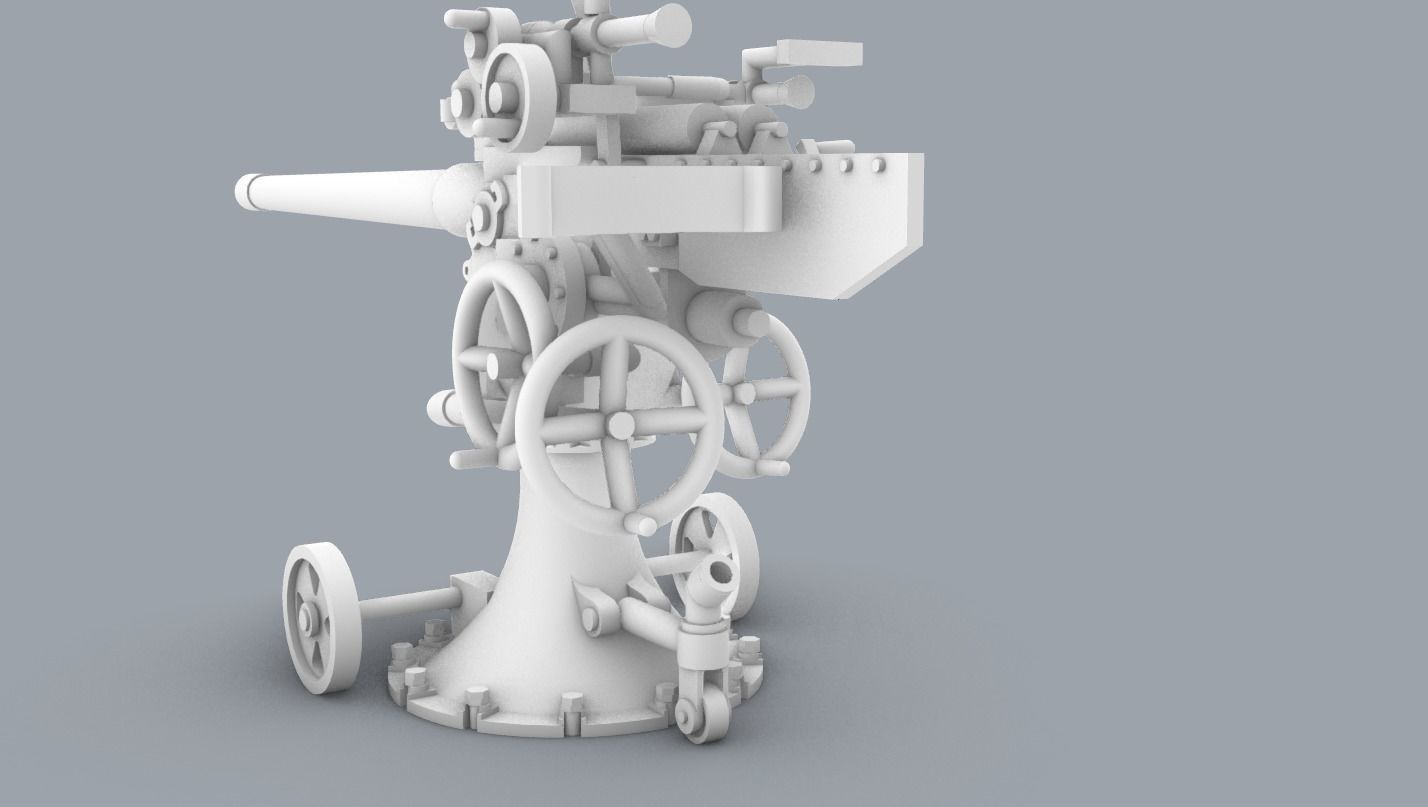 Historic Naval Weapons Set PM - 5 Weapon Models 3D print model_42