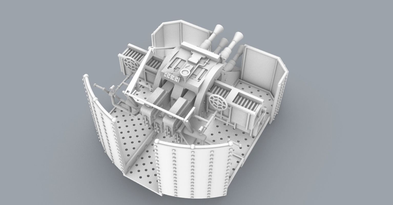 Historic Naval Weapons Set PM - 5 Weapon Models 3D print model_27