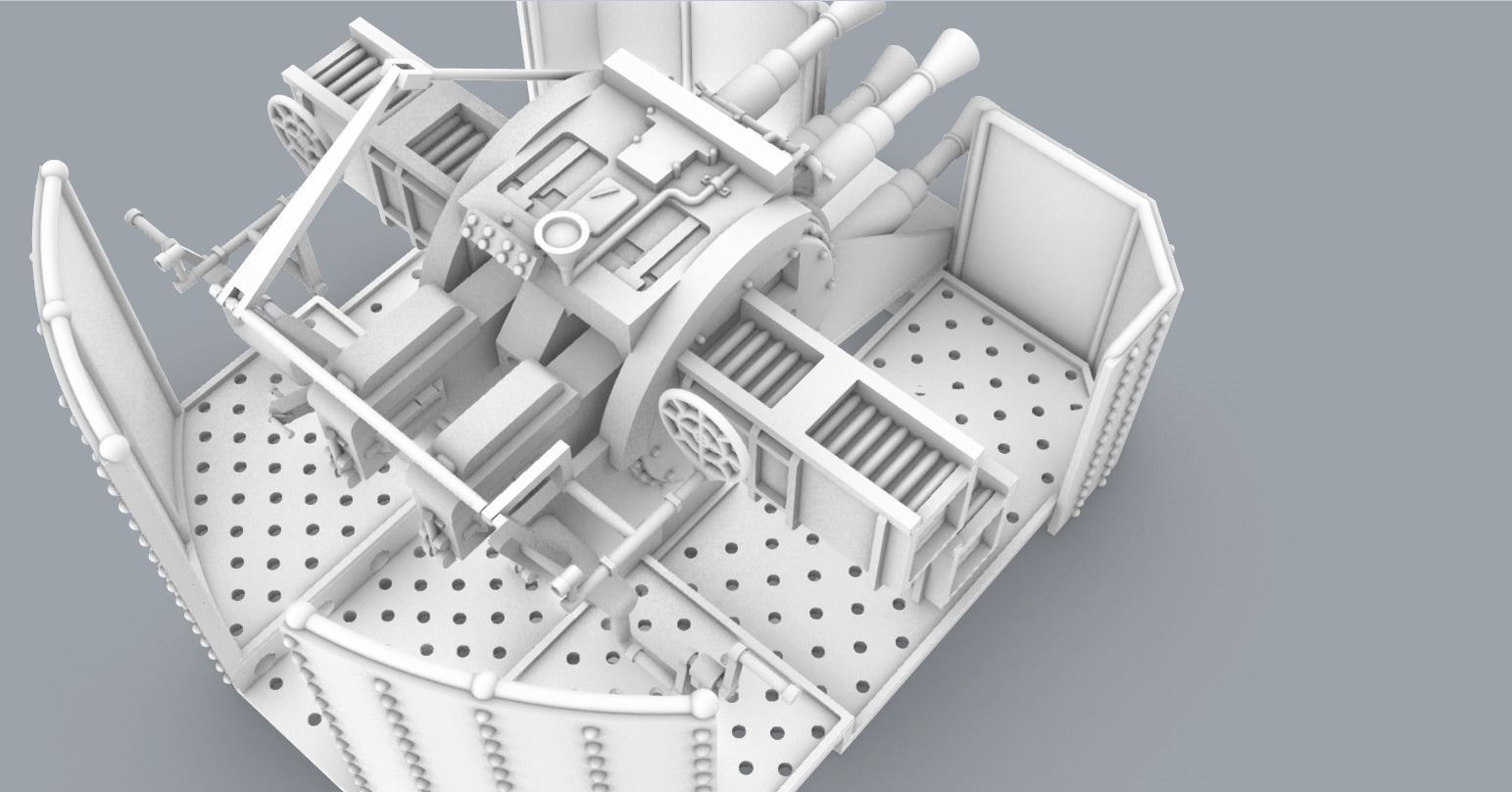 Historic Naval Weapons Set PM - 5 Weapon Models 3D print model_34