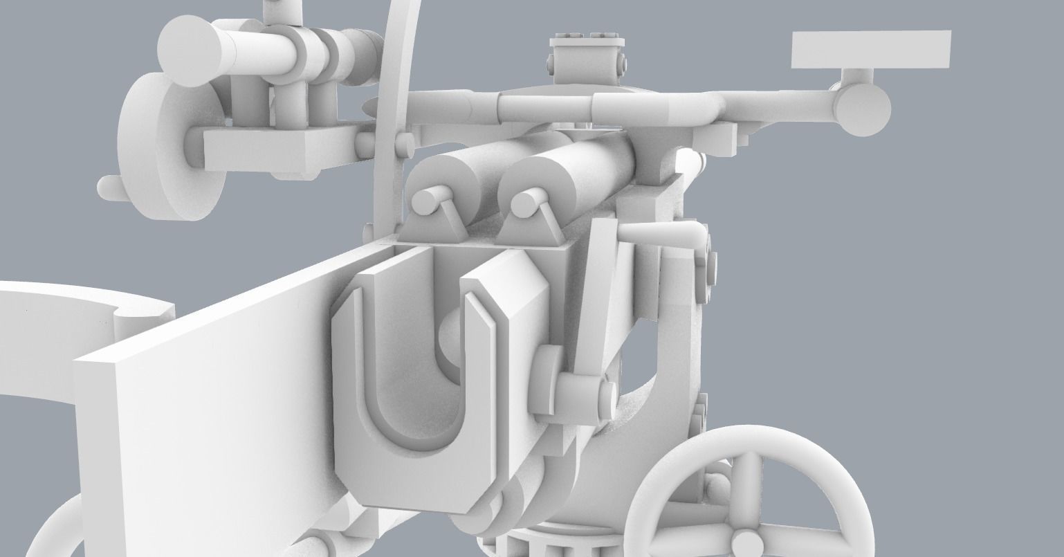 Historic Naval Weapons Set PM - 5 Weapon Models 3D print model_46