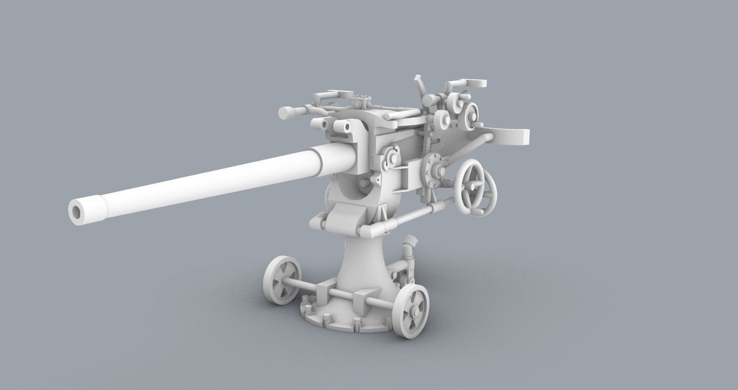 Historic Naval Weapons Set PM - 5 Weapon Models 3D print model_35