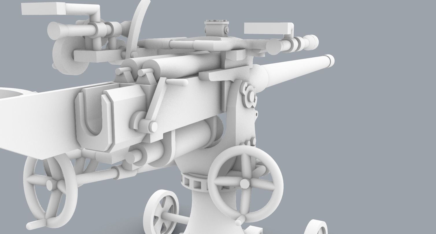 Historic Naval Weapons Set PM - 5 Weapon Models 3D print model_43