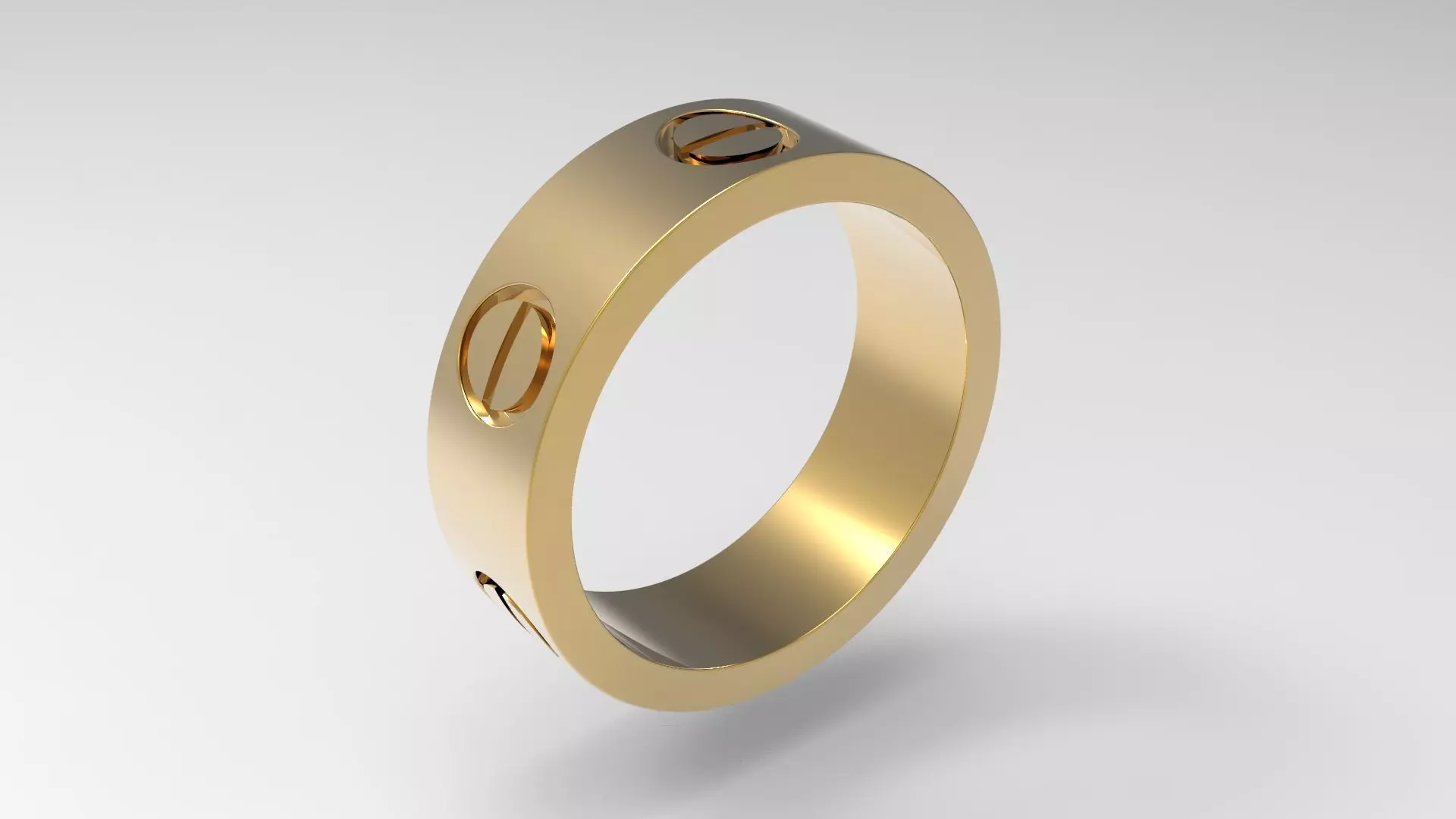 Love Screw Wedding Ring 16 9mm 3D print model