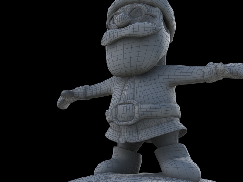 Pose 05 - T Santa 3D print model_3