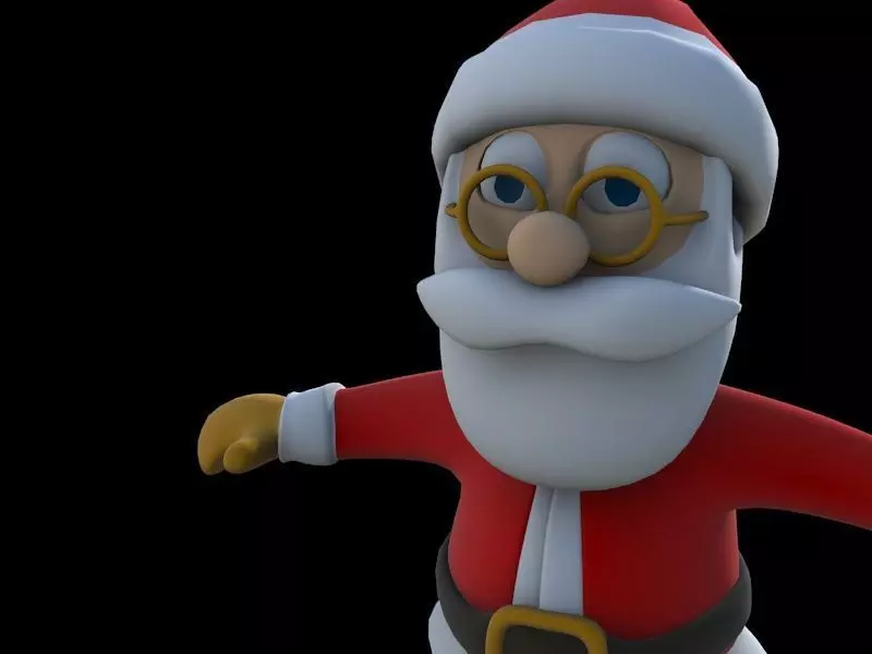 Pose 05 - T Santa 3D print model_0
