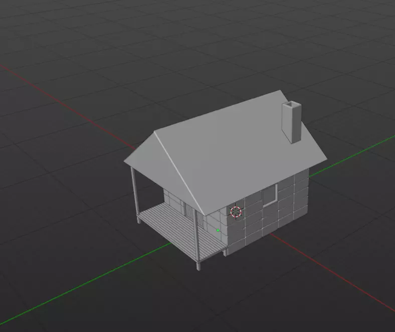 Stone Cabin sort of 3D print model_0