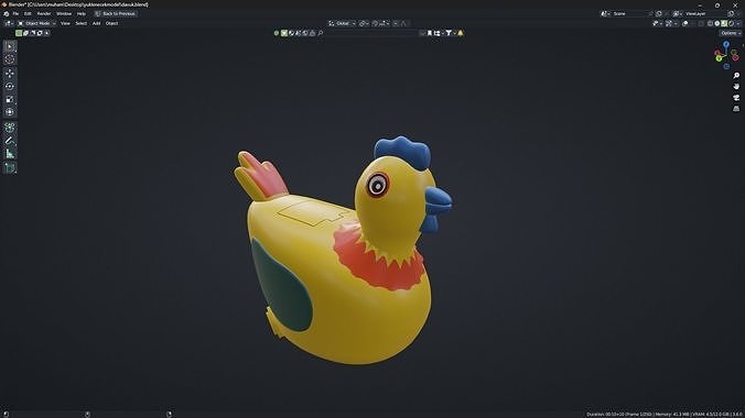 toy chicken Free 3D model