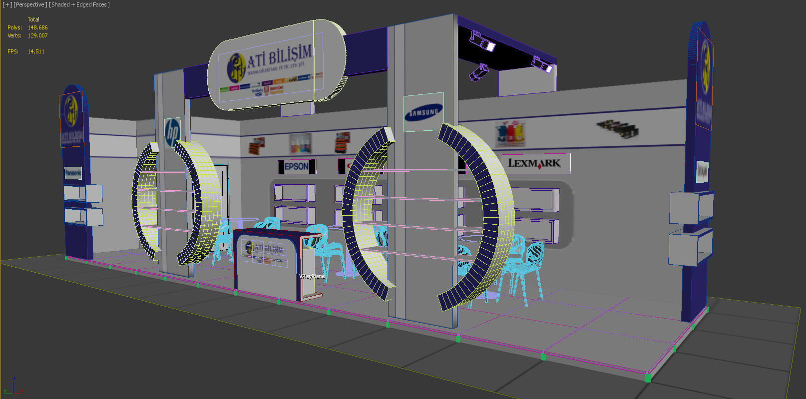 Exhibition Stand - ST001 3D model_4