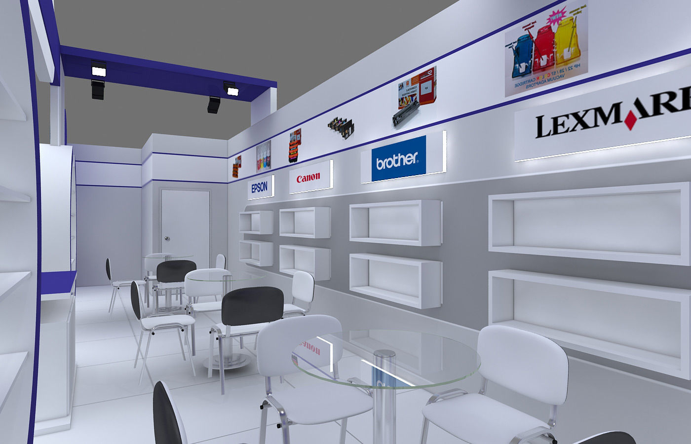 Exhibition Stand - ST001 3D model_3