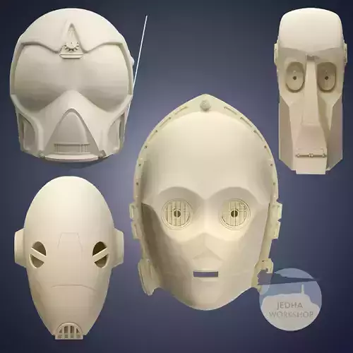 Droid Bundle Pack - Death Star Droid  Commando Droid  C3PO 8D8