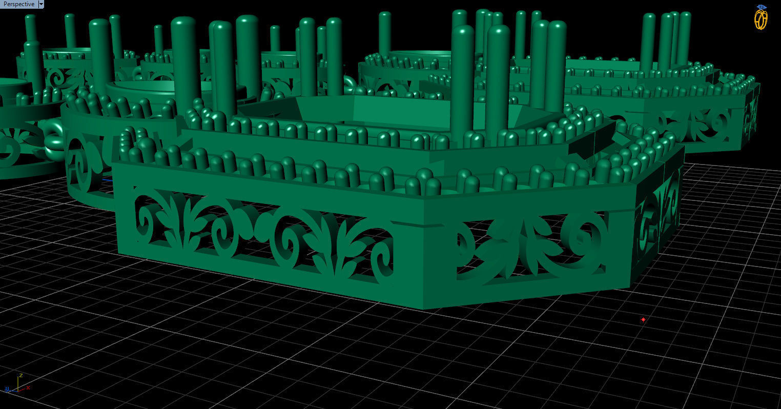 long dangle earrings  3D print model_39