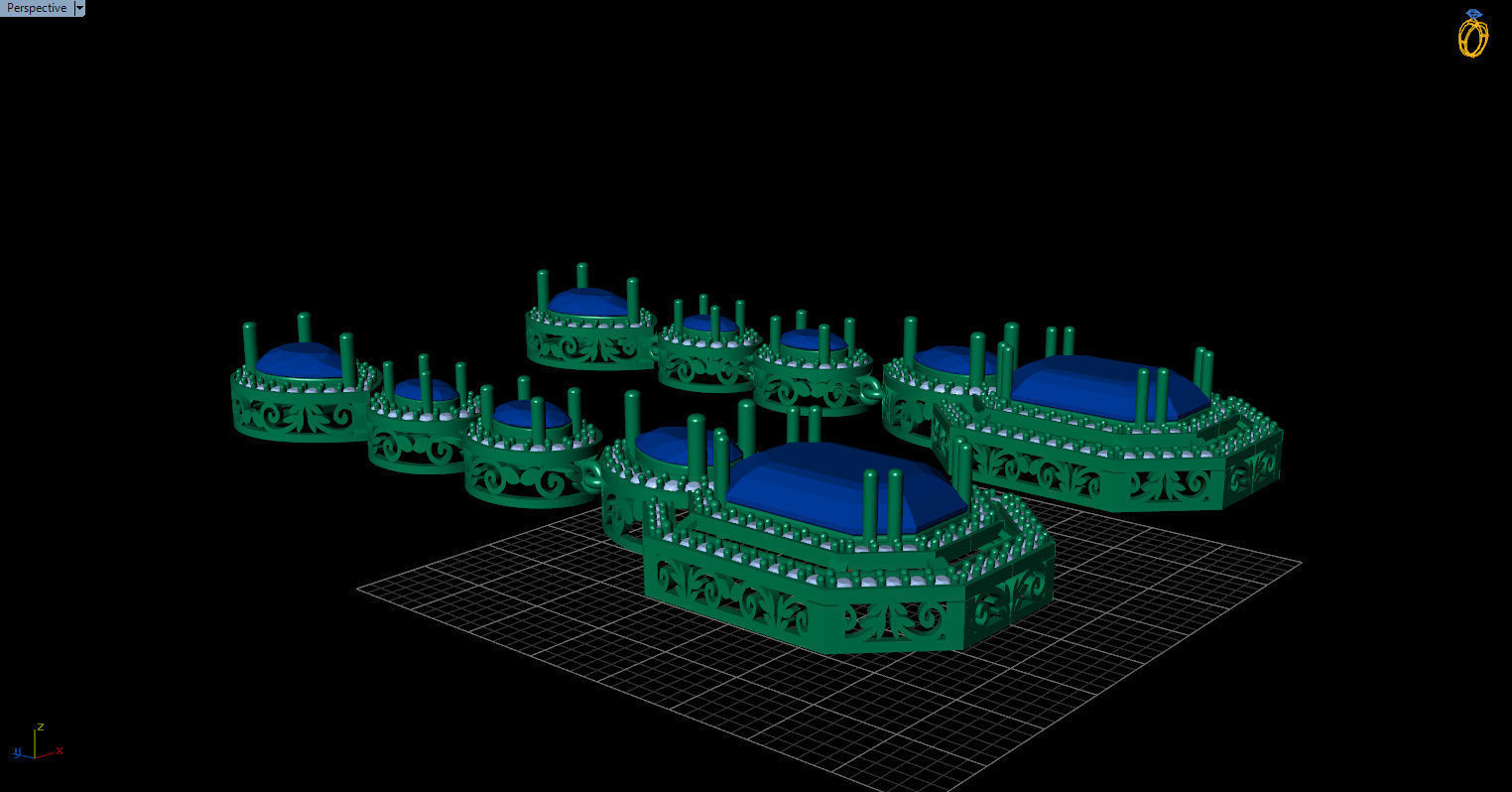 long dangle earrings  3D print model_25