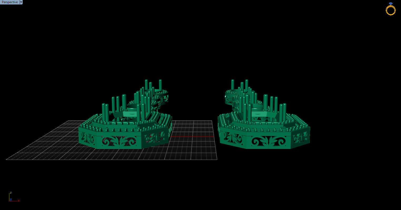 long dangle earrings  3D print model_24