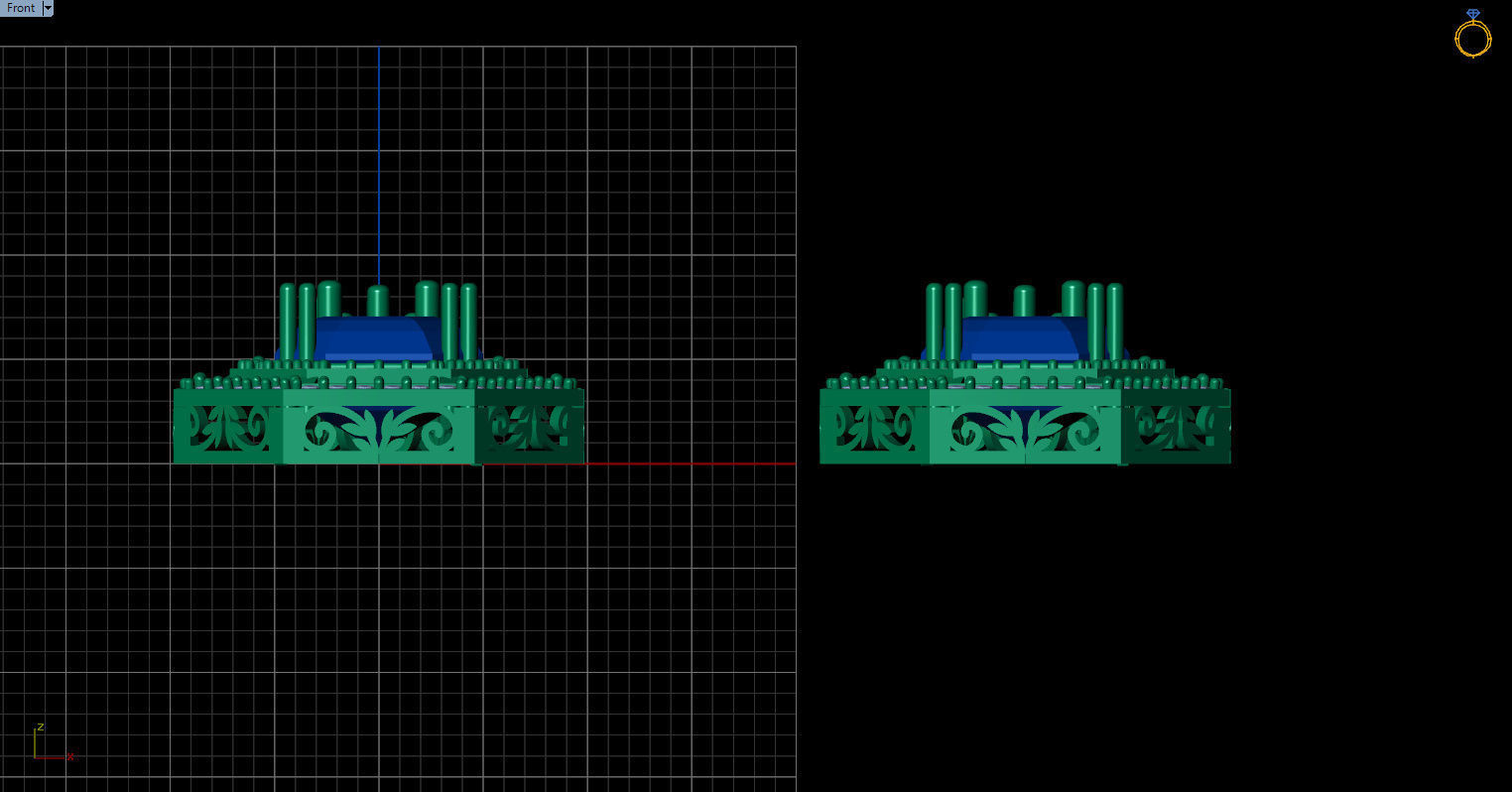 long dangle earrings  3D print model_40