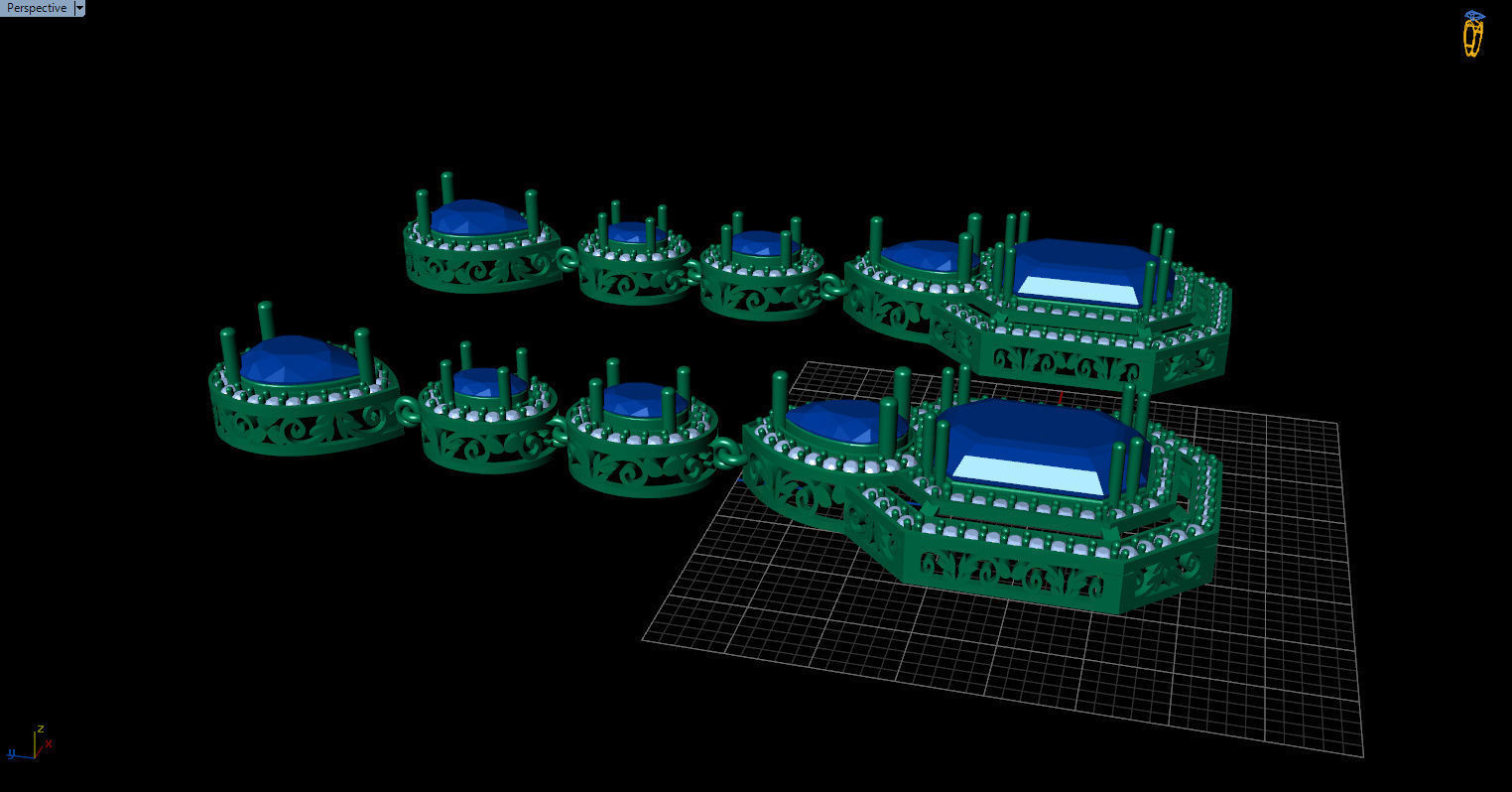 long dangle earrings  3D print model_14