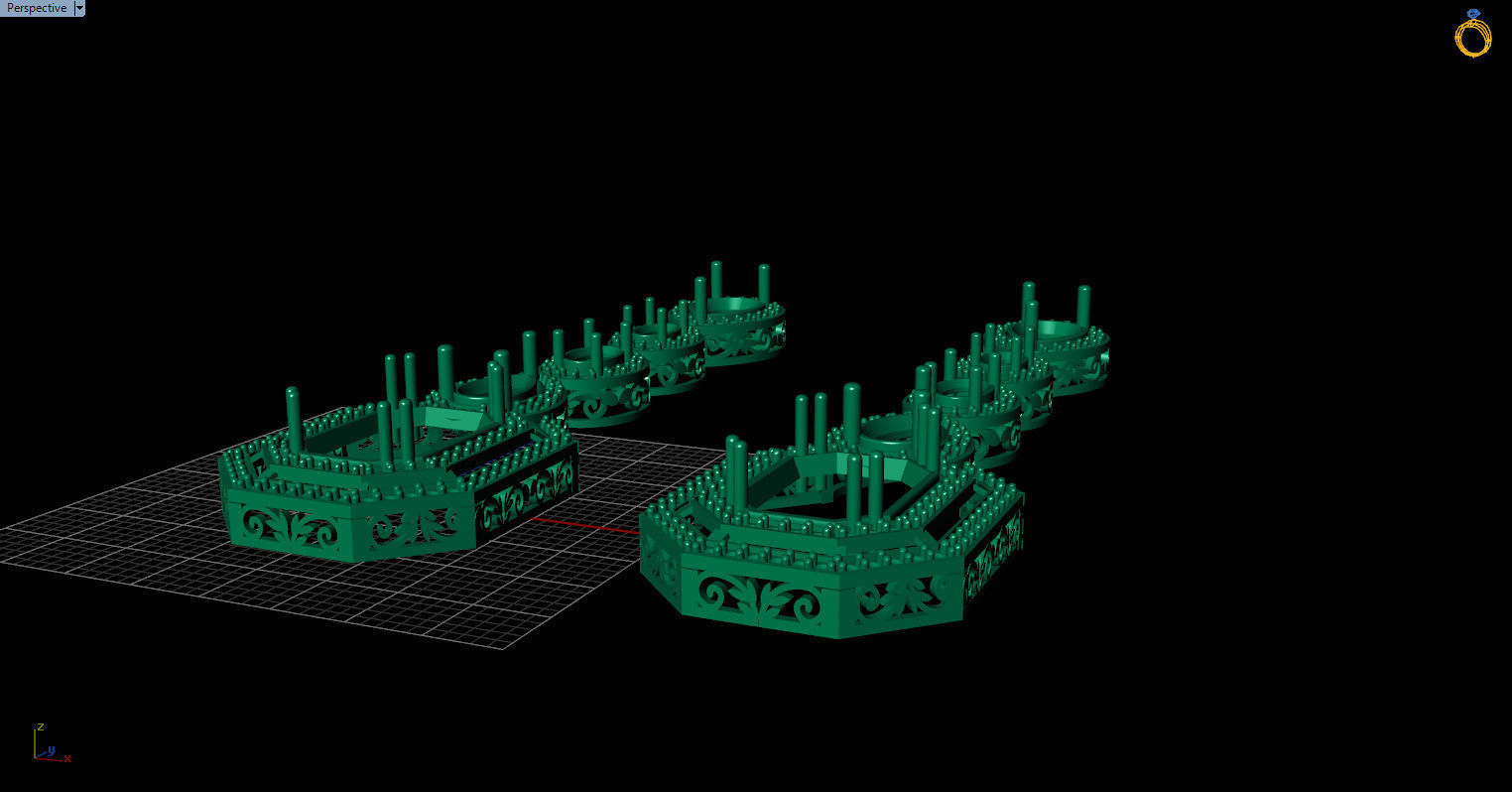 long dangle earrings  3D print model_23