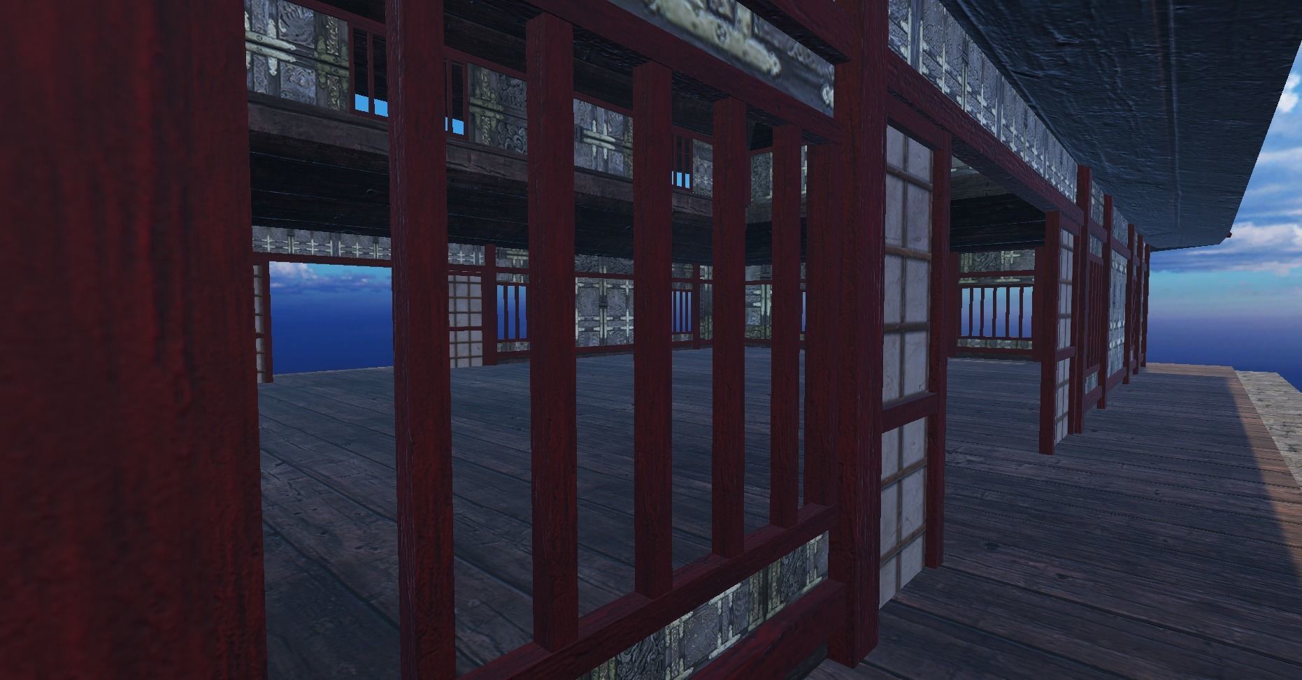 Ancient Japanese Building Style 13 Low-poly 3D model_7