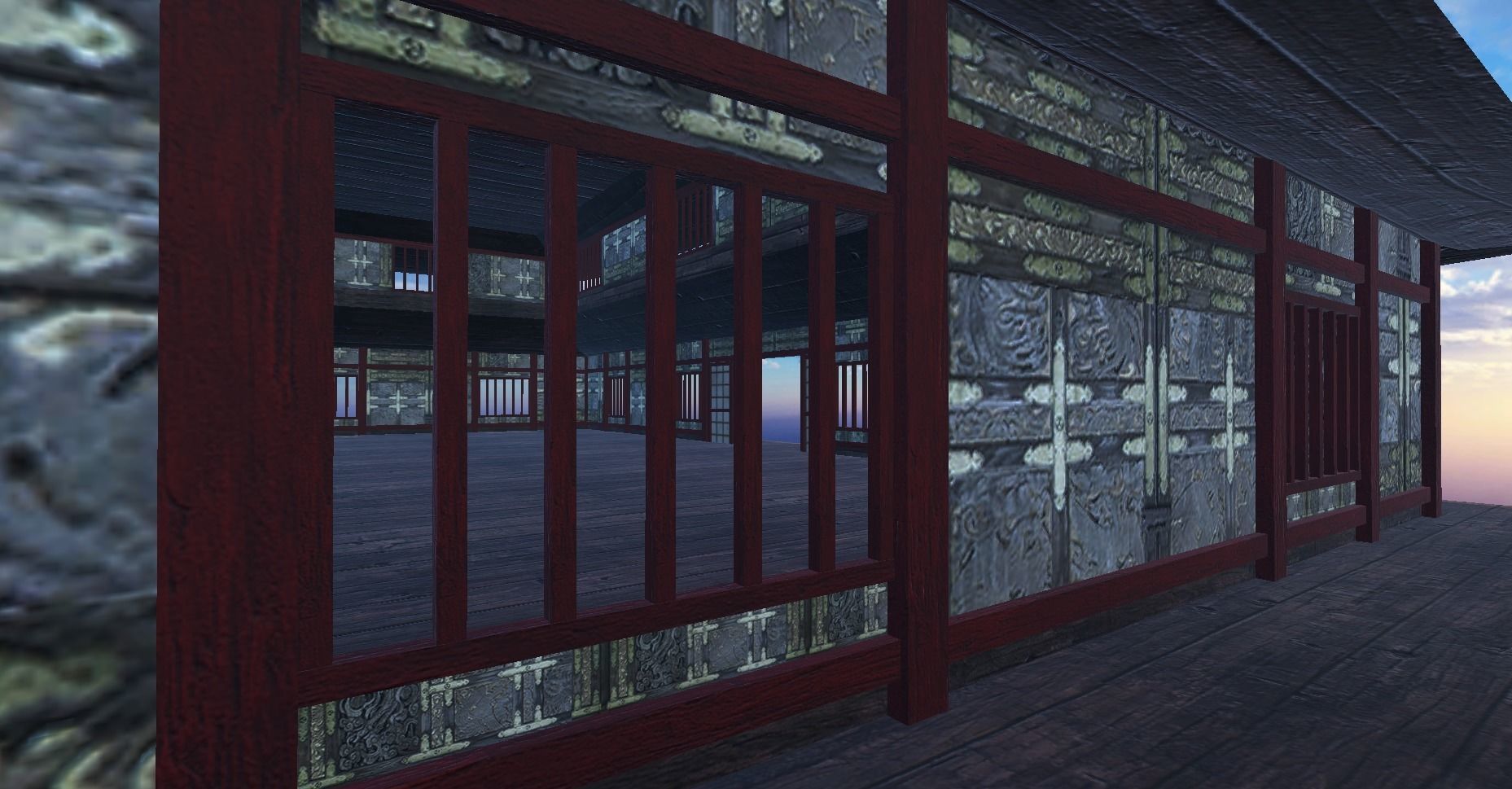 Ancient Japanese Building Style 13 Low-poly 3D model_6