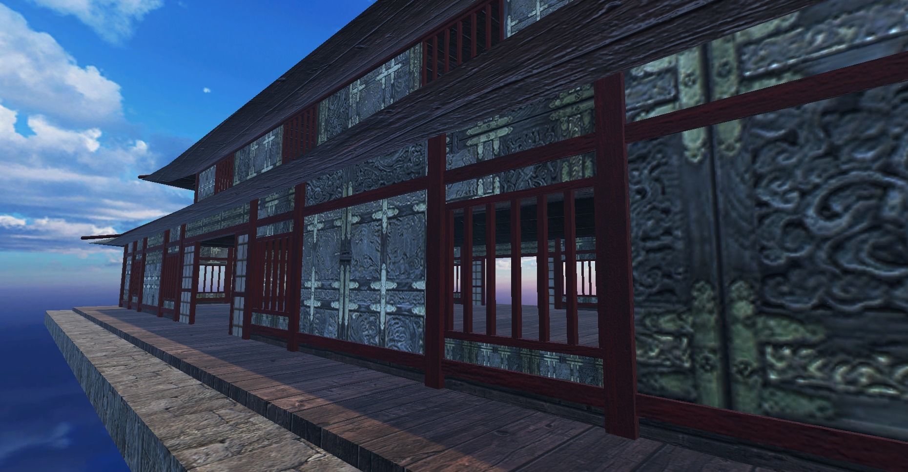 Ancient Japanese Building Style 13 Low-poly 3D model_5