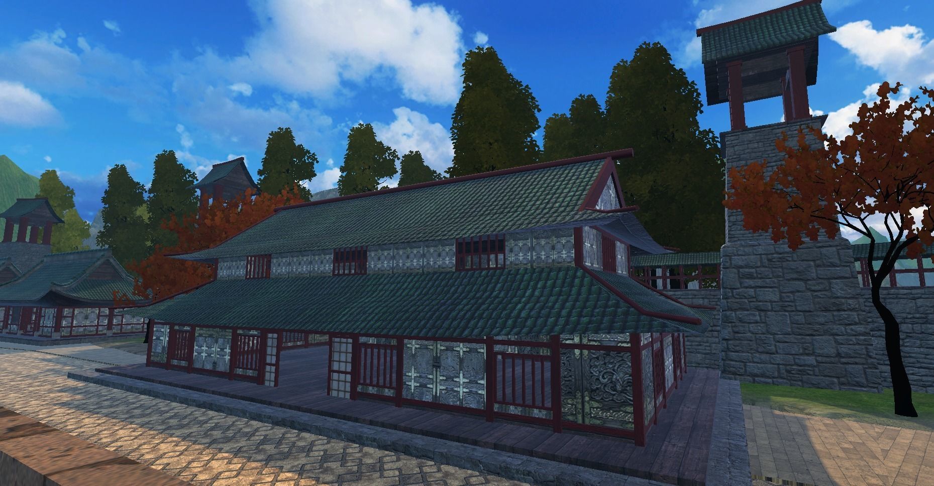 Ancient Japanese Building Style 13 Low-poly 3D model_10
