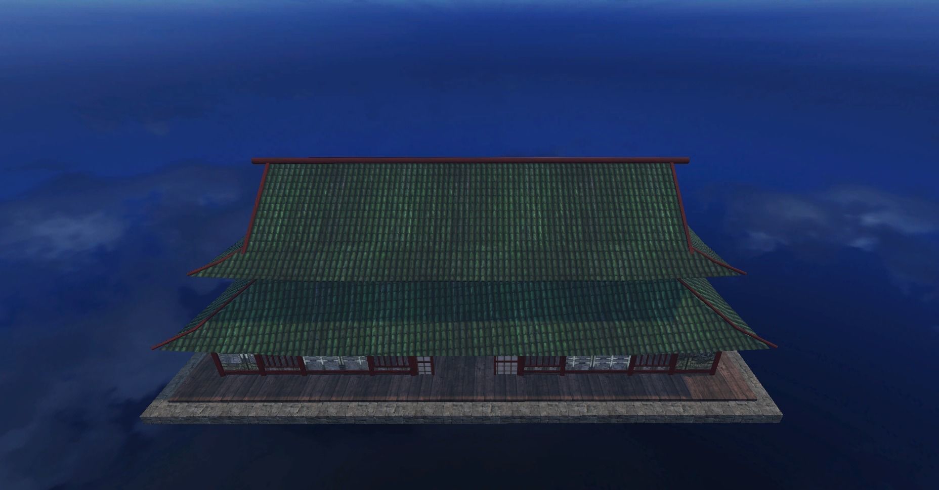 Ancient Japanese Building Style 13 Low-poly 3D model_9