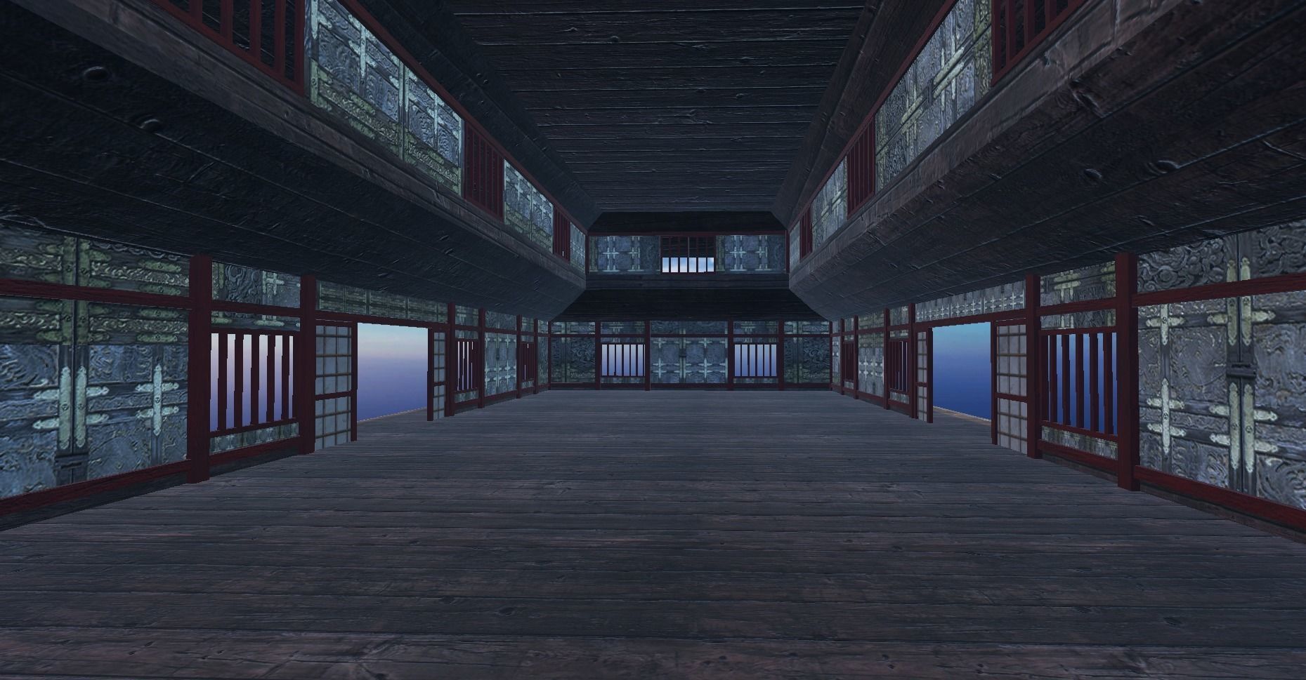 Ancient Japanese Building Style 13 Low-poly 3D model_8