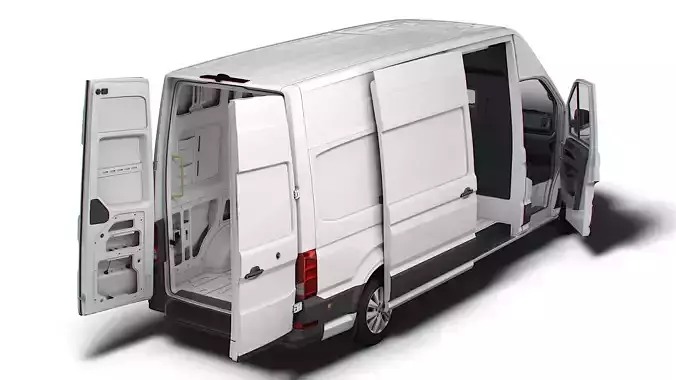 VW Crafter Panel Van L3H3 HQ Interior 2023 3D model