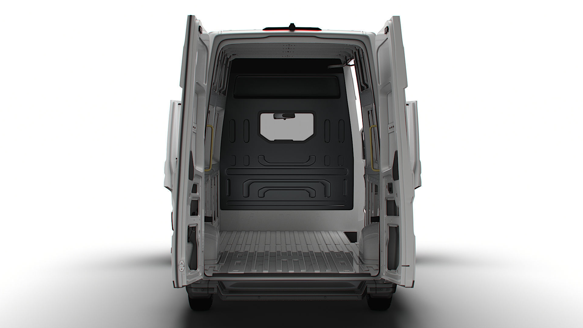 VW Crafter Panel Van L3H3 HQ Interior 2023 3D model_10