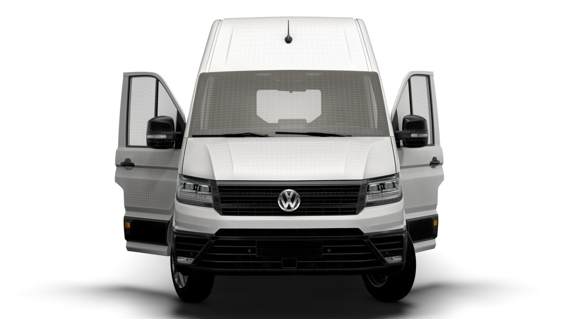 VW Crafter Panel Van L3H3 HQ Interior 2023 3D model_18
