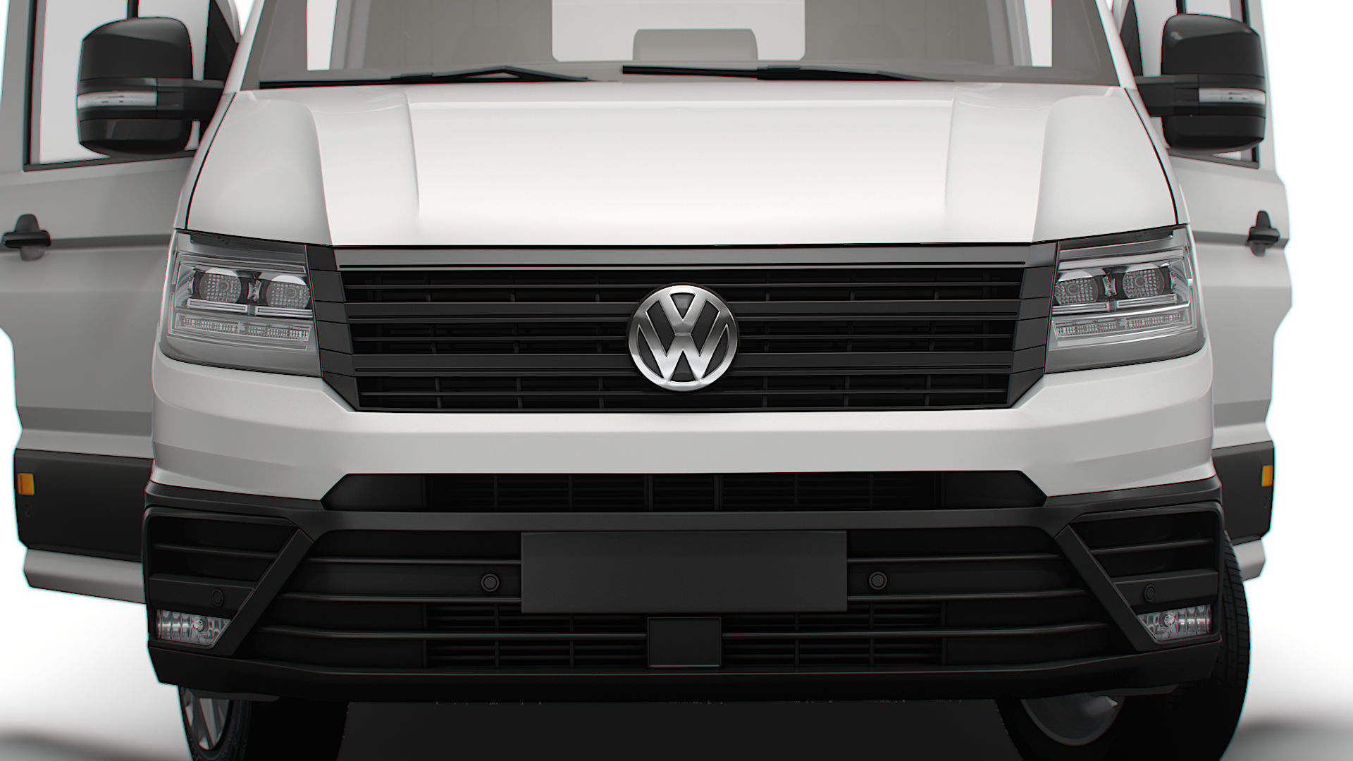 VW Crafter Panel Van L3H3 HQ Interior 2023 3D model_7