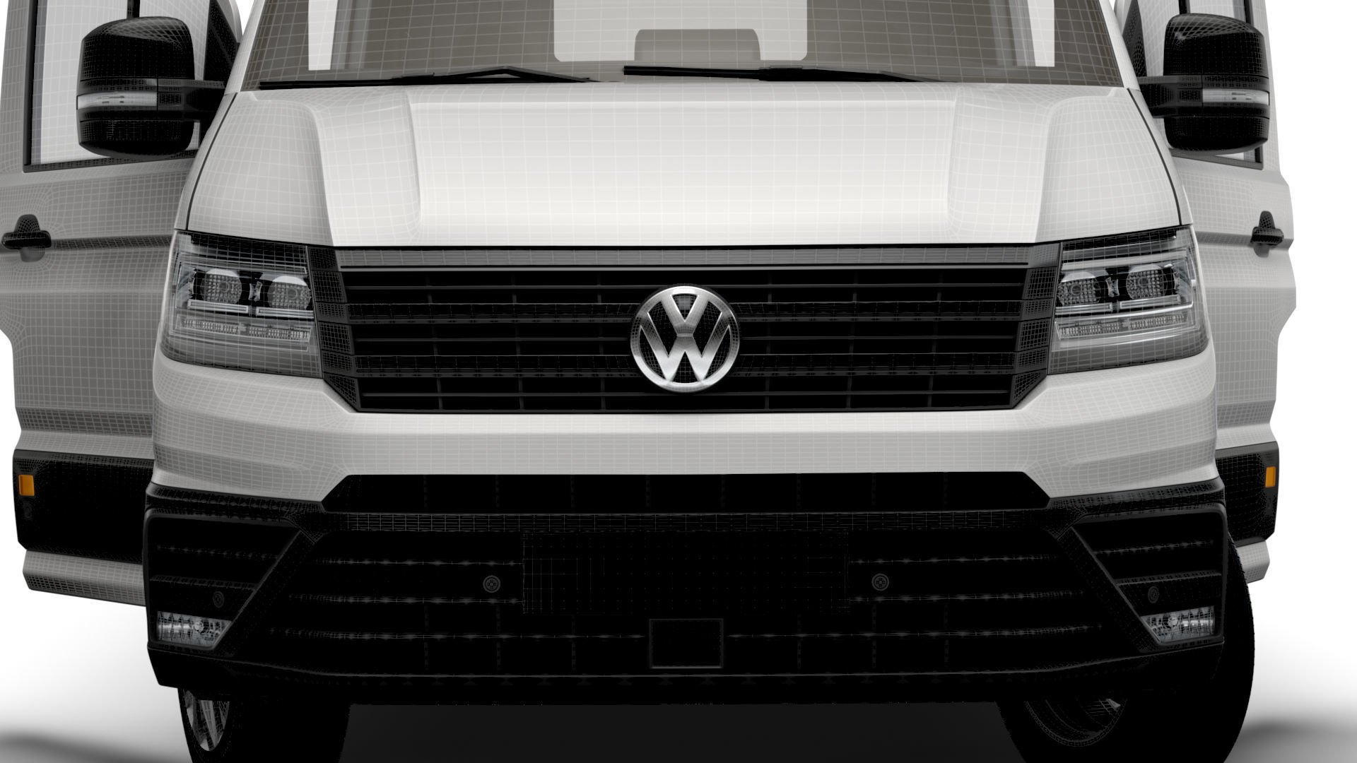 VW Crafter Panel Van L3H3 HQ Interior 2023 3D model_19