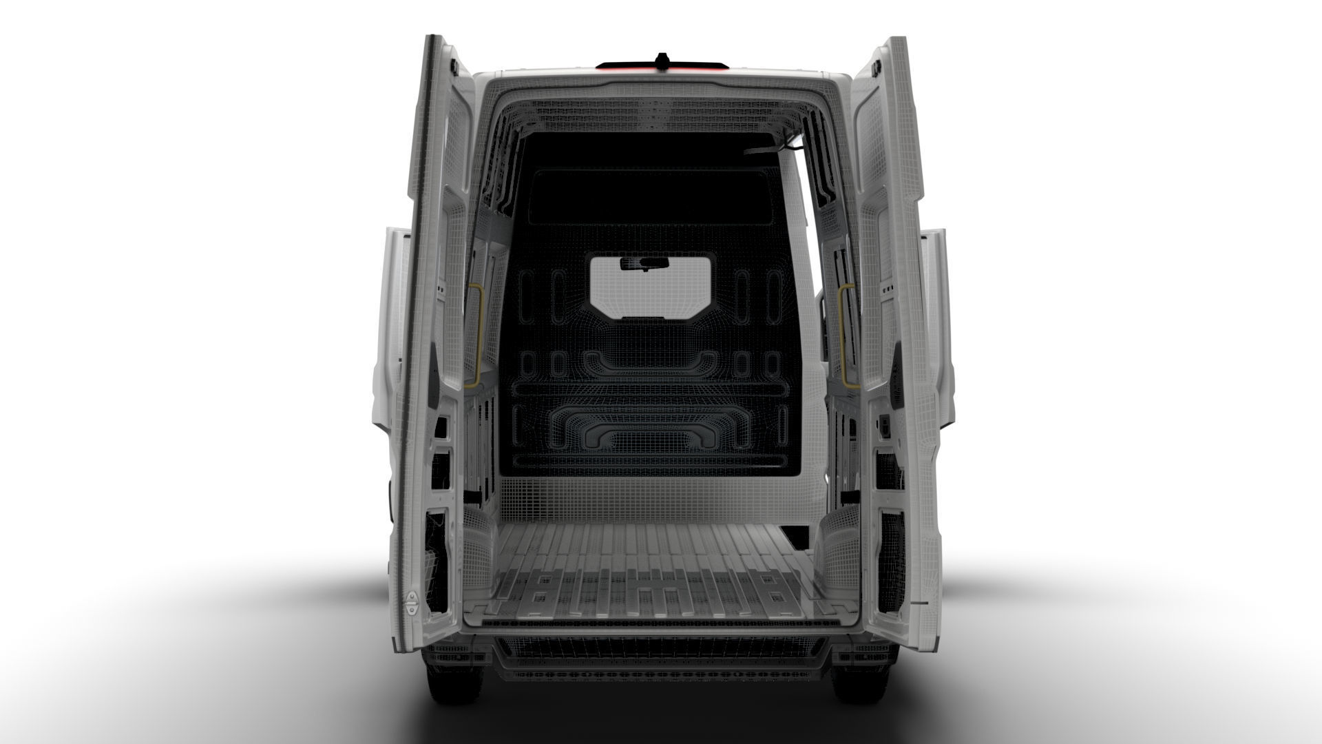 VW Crafter Panel Van L3H3 HQ Interior 2023 3D model_22