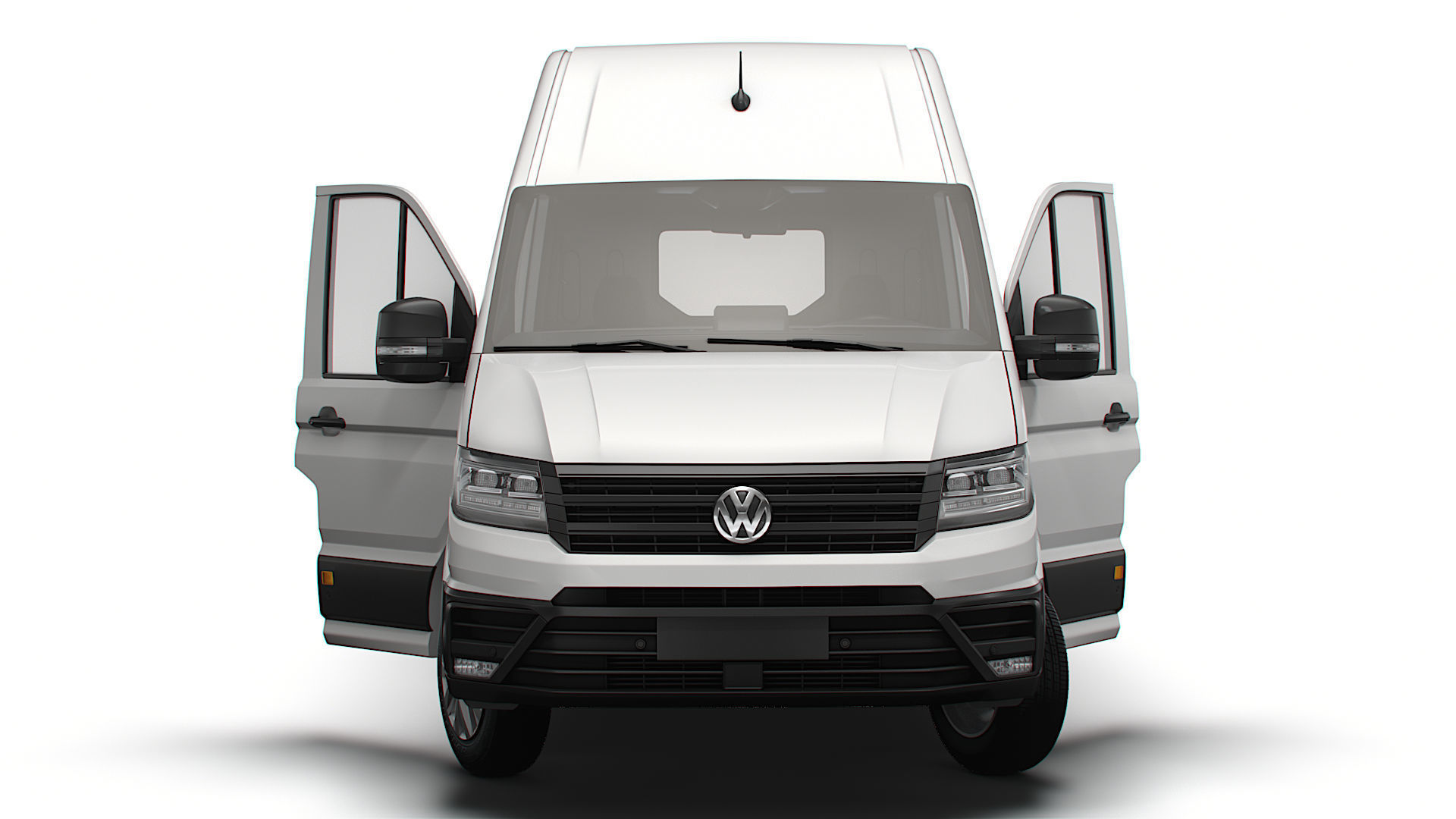 VW Crafter Panel Van L3H3 HQ Interior 2023 3D model_6