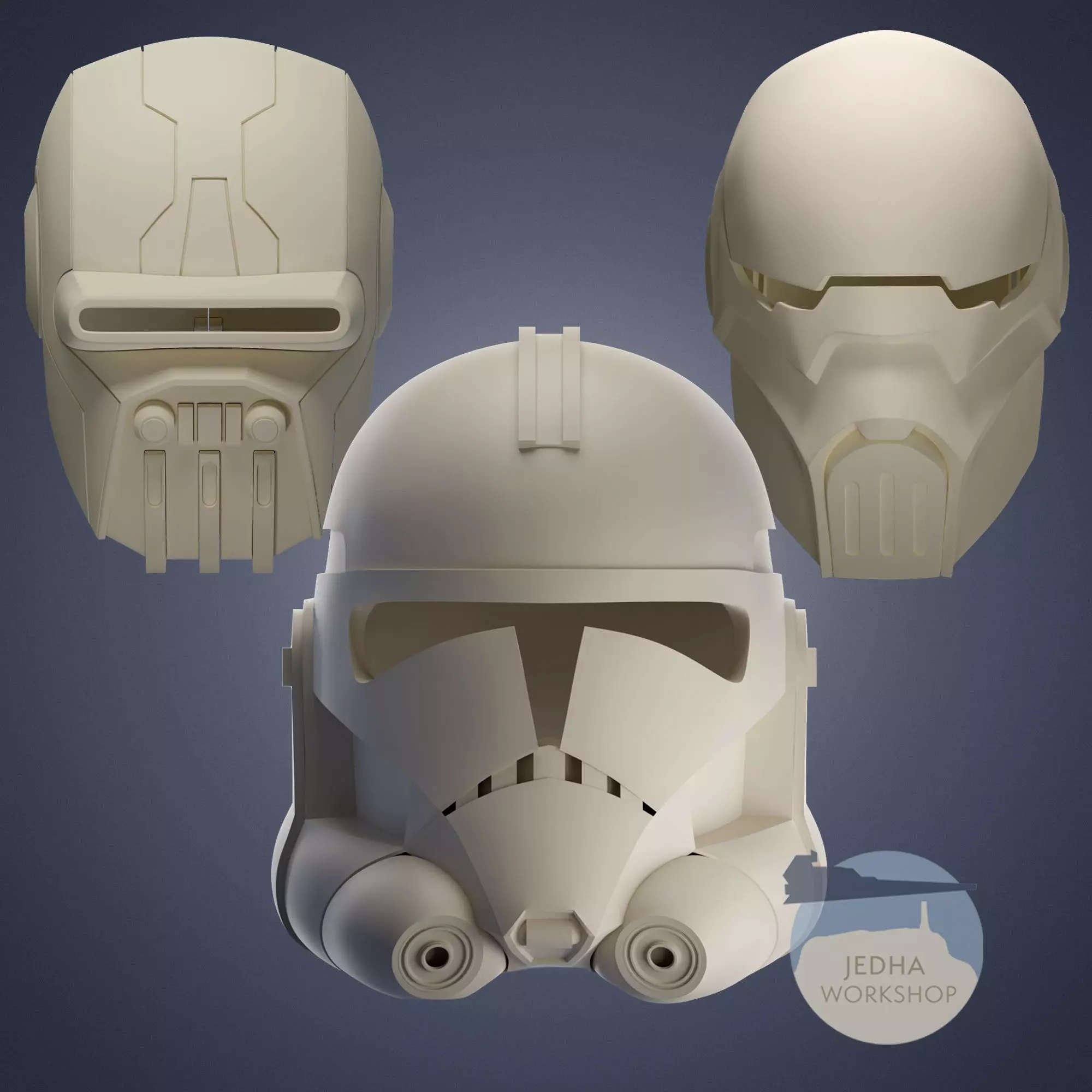 Clone Wars Bundle - Clone Phase II Young Boba Fett Ventress 3D print model_0