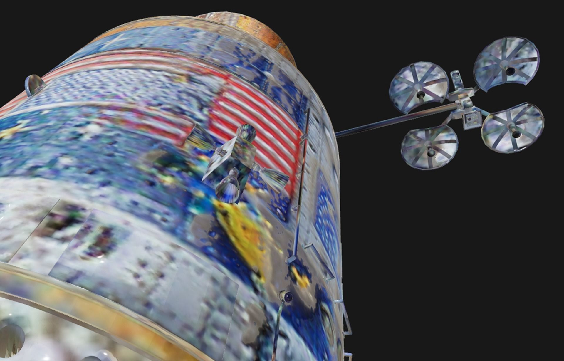 Apollo Space Capsule 3D model Low-poly 3D model_4